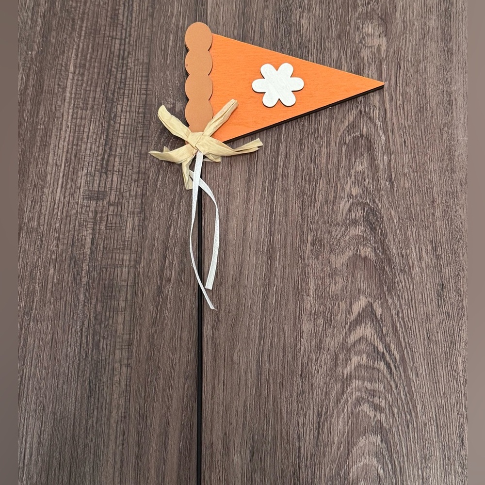 Fall Pumpkin Pie Floral Pick Home Decor